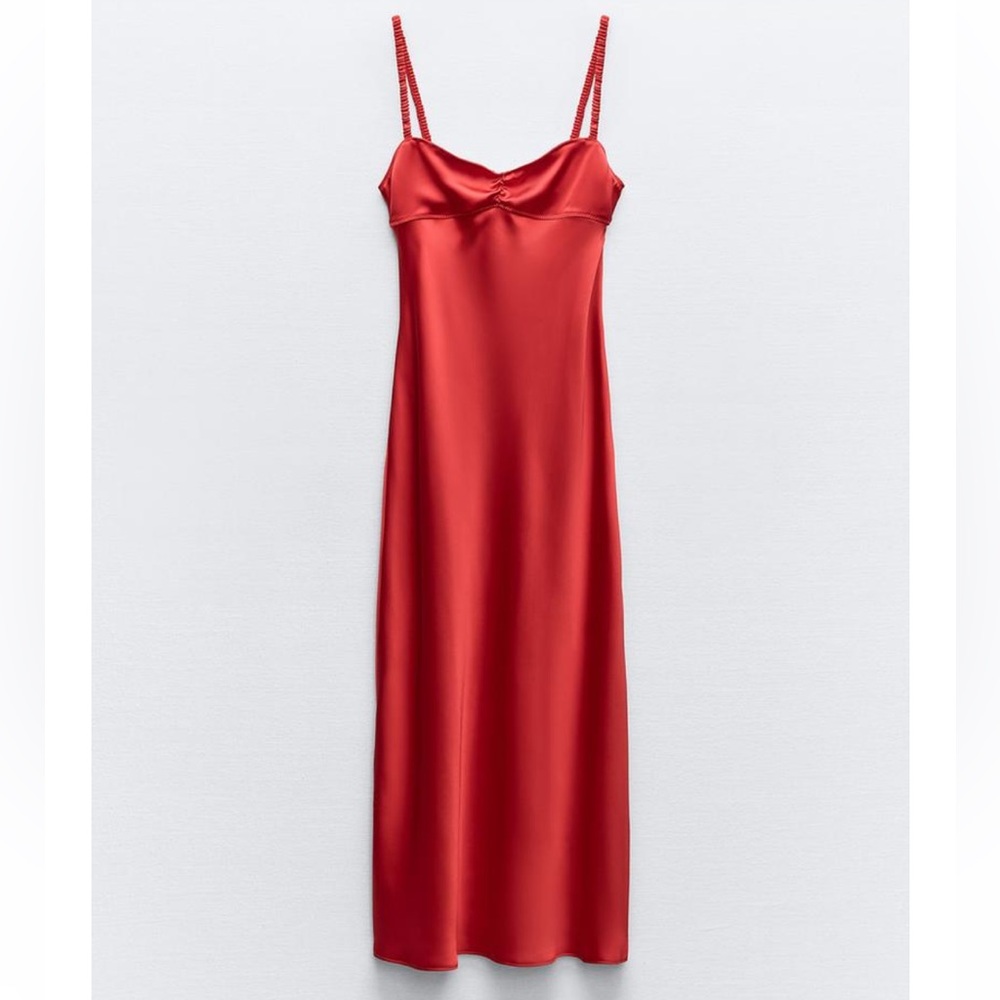 Zara SATIN SLIP DRESS